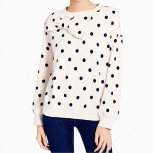 Kate Spade | Polka Dot Bow Sweatshirt Pullover